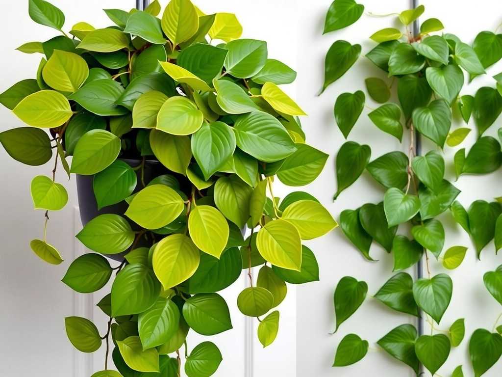 How to Mix Pothos Varieties with Ivy for a Cascading Display